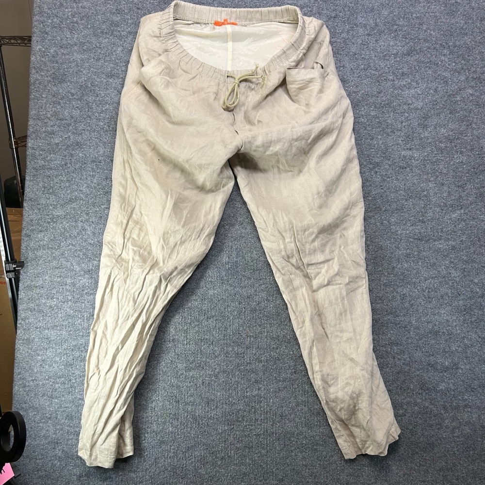 Vintage Iceberg History‎ Taz Linen Blend Pants Men's Drawstring Trousers - 37x35